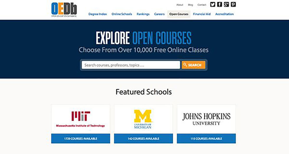 آموزش آنلاین Open Education Database
