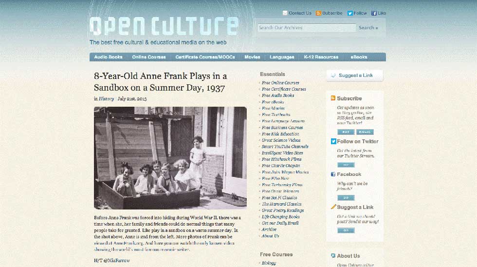 آموزش آنلاین Open Culture