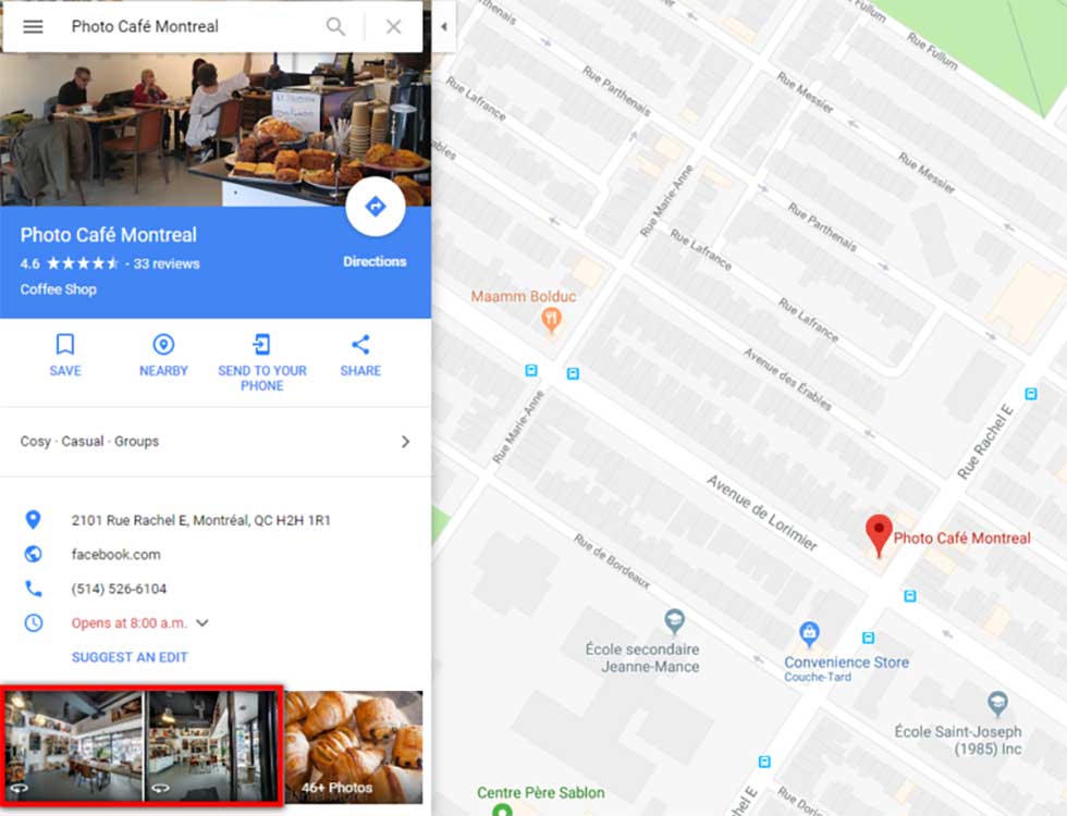 فرآیند تحقیق در گوگل مپ