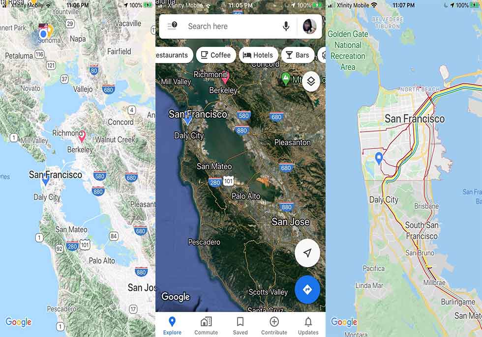 چگونه نمای نقشه گوگل map را عوض کنیم