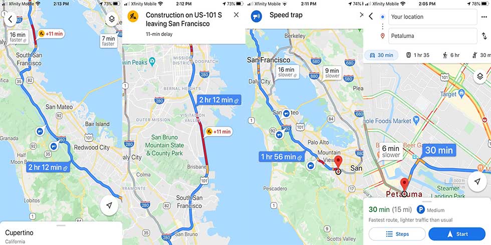 چگونه ترافیک را در گوگل مپ چک کنیم