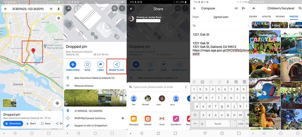 چگونه یک موقعیت را در گوگل مپ به اشتراک بگذاریم