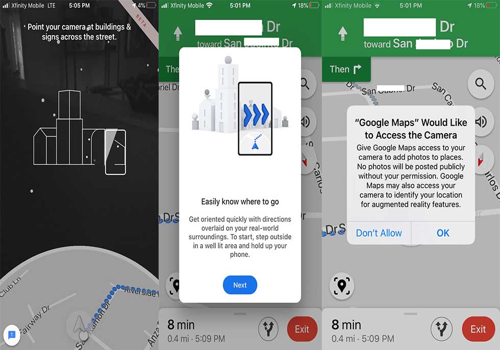 نحوه استفاده از نمای زنده در گوگل مپ 1