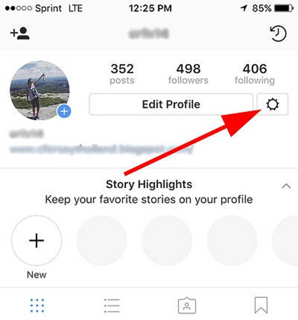 آموزش اینستاگرام و آیکون Settings
