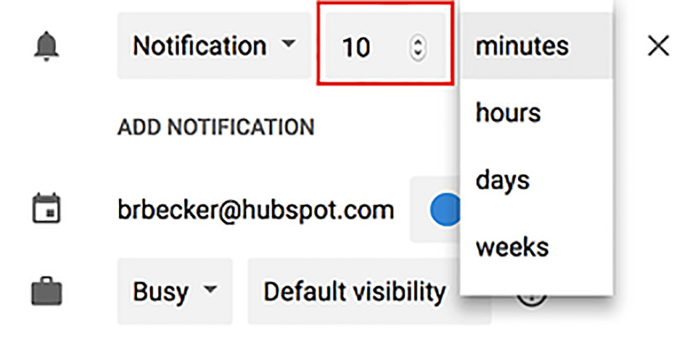 تقویم گوگل و زمان اعلان ها