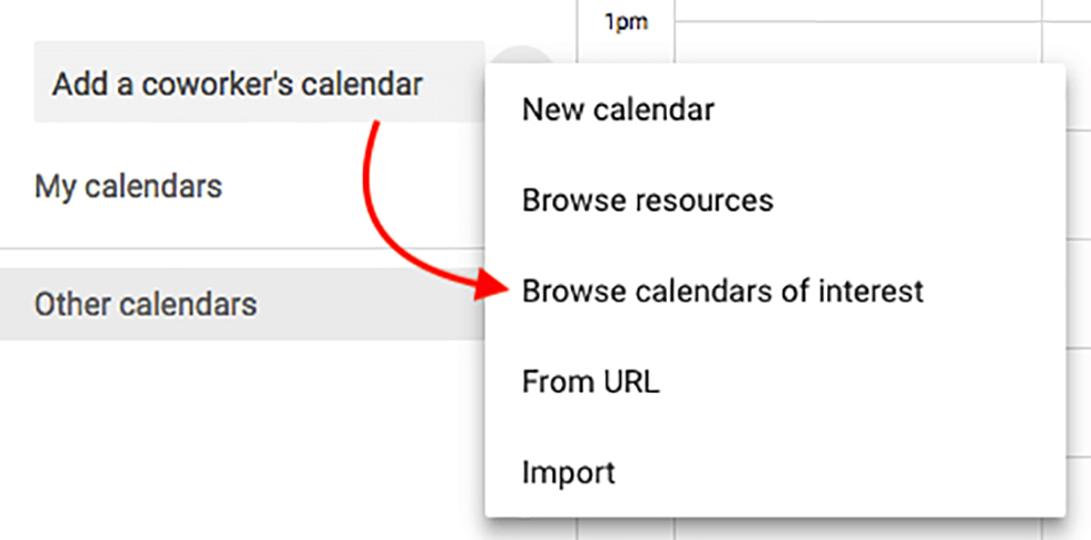 تقویم گوگل و تقویم مورد علاقتان